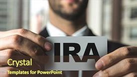  Presentation with 401k - Presentation having 401k - ira background and a tawny brown colored foreground