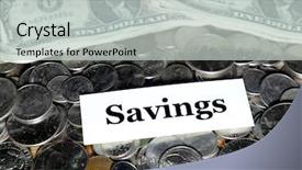  Presentation with retirement - Theme having 401k - pile of coins money representing background and a light gray colored foreground