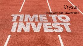  Presentation with invest - Theme featuring 401k - time to invest written background and a coral colored foreground