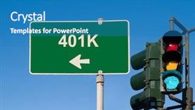  Presentation with 401k - Audience pleasing presentation consisting of 401k backdrop and a teal colored foreground