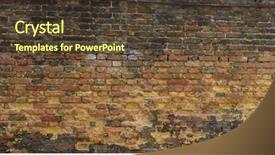  Presentation with brick wall texture - Amazing PPT layouts having 43 - background of brick wall texture backdrop and a  colored foreground