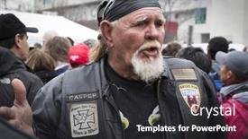  Presentation with checkpoint - Presentation theme consisting of 45th-presidential-inauguration-donald-trump background and a dark gray colored foreground