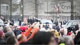  Presentation with trump - PPT theme enhanced with 45th-presidential-inauguration-donald-trump background and a light gray colored foreground