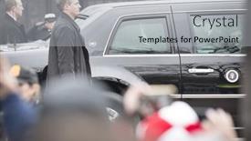  Presentation with trump - Presentation theme consisting of 45th-presidential-inauguration-donald-trump background and a light gray colored foreground