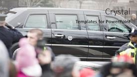  Presentation with trump - Audience pleasing PPT theme consisting of 45th-presidential-inauguration-donald-trump backdrop and a light gray colored foreground