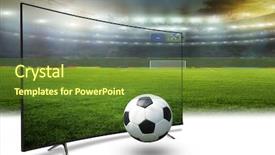  Presentation with smart - Presentation design featuring 4k monitor watching smart tv background and a tawny brown colored foreground