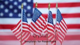  Presentation with 4th july - Beautiful PPT layouts featuring 4th-of-july-american-flags backdrop and a coral colored foreground