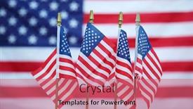  Presentation with 4th july - PPT theme consisting of 4th-of-july-american-flags background and a coral colored foreground