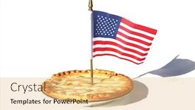  Presentation with 4th july - PPT theme featuring 4th-of-july-apple-pie background and a yellow colored foreground