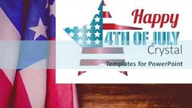  Presentation with 4th july - PPT layouts featuring country western stars - 4th of july design background and a light blue colored foreground