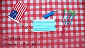  Presentation with 4th july - Colorful slide deck enhanced with 4th-of-july-independence-day backdrop and a red colored foreground