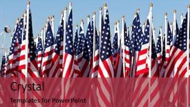  Presentation with 4th july - PPT layouts consisting of 4th of july parade background and a red colored foreground
