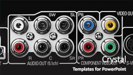  Presentation with sound - Presentation theme enhanced with 5 1 surround sound system background and a dark gray colored foreground