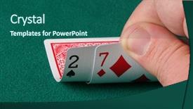  Presentation with texas holdem - Presentation theme with 5 champion - 2 and 7 off suit background and a ocean colored foreground