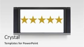  Presentation with television viewers - Audience pleasing slide set consisting of 5 champion - 5 star television backdrop and a white colored foreground