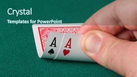  Presentation with texas - Amazing PPT layouts having 5 champion - best hole cards a player backdrop and a ocean colored foreground