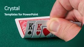  Presentation with playing cards - Theme enhanced with 5 champion - really good hole cards when background and a  colored foreground