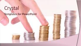  Presentation with steps - Colorful slides enhanced with 5 columns - grow steps up backdrop and a  colored foreground