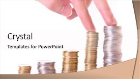  Presentation with grow up - Presentation theme having 5 columns - grow steps up background and a white colored foreground