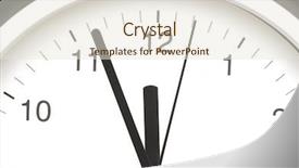  Presentation with clock - Slides with 5 gear - photo of clock showing five background and a sky blue colored foreground