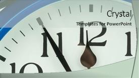  Presentation with five sided blue to white - PPT layouts featuring 5 sens - blue alarm clock on white background and a light gray colored foreground