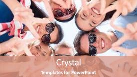  Presentation with happy holidays - Amazing slide deck having student in casual wear makes backdrop and a light gray colored foreground