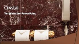 Presentation with telephone - Amazing presentation theme having 5 stars - toilet paper and telephone backdrop and a tawny brown colored foreground
