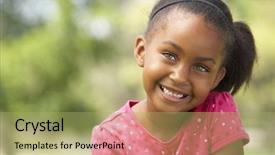  Presentation with park - Colorful slides enhanced with 5 year - portrait of young girl sitting backdrop and a yellow colored foreground