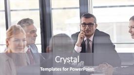  Presentation with discussion board - PPT layouts featuring 5 years plan - multi-ethnic business people having discussion background and a  colored foreground