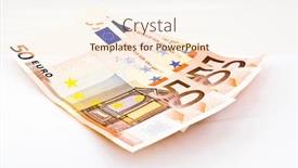  Presentation with euro - Amazing presentation theme having 50 euro backdrop and a cream colored foreground