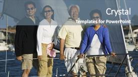  Presentation with sailing - Beautiful presentation featuring 50 s - couple sailing with parents backdrop and a gray colored foreground