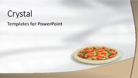  Presentation with personal chef - Slide set consisting of 50 s restaurant - chef holding pizza with blurred background and a  colored foreground