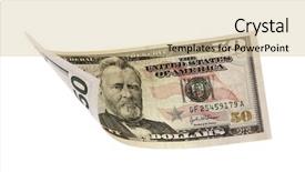  Presentation with dollar - Theme featuring 50 states - 50 dollar banknote isolated background and a lemonade colored foreground