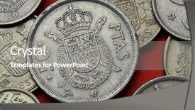  Presentation with spain - Cool new slide deck with 50 states - coins of spain coat backdrop and a  colored foreground
