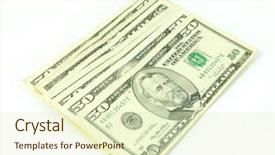  Presentation with 20 dollar bill - Beautiful presentation featuring 50 states - fifty dollar bills isolated backdrop and a soft green colored foreground