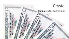  Presentation with states - PPT theme consisting of 50 states - four 50 us dollar notes background and a white colored foreground