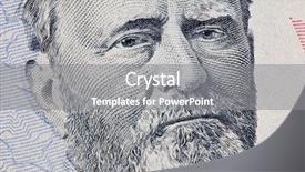  Presentation with states - Beautiful theme featuring 50 states - us fifty 50 dollar bill backdrop and a gray colored foreground