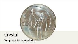  Presentation with russian - Amazing PPT layouts having 50 years of the lenin backdrop and a soft green colored foreground