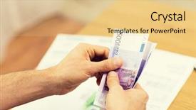  Presentation with counting - PPT layouts enhanced with 500 - close up of man hands background and a lemonade colored foreground