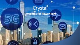  Presentation with internet - PPT theme with 5g-internet-concept-in-technology and a  colored foreground