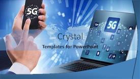  Presentation with high technology - Amazing PPT layouts having 5g-mobile-technology-concept-high backdrop and a light blue colored foreground