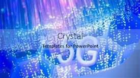  Presentation with fiber optics - Audience pleasing slides consisting of 5g-signs-with-fiber-optics backdrop and a light blue colored foreground