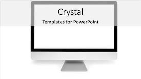  Presentation with white - Slides featuring 5k monitor isolated on white background and a light gray colored foreground