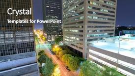  Presentation with scene - Cool new theme with 5th ave in downtown birmingham backdrop and a dark gray colored foreground