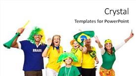  Presentation with mind and body - Audience pleasing presentation consisting of celebrating and cheering on footer backdrop and a white colored foreground