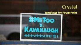  Presentation with bernie sanders - Colorful slide set enhanced with 6-18-2019-los-angeles backdrop and a wine colored foreground