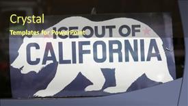  Presentation with bernie - Slide deck having 6-18-2019-los-angeles background and a wine colored foreground