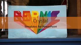  Presentation with bernie sanders - Audience pleasing slide set consisting of 6-18-2019-los-angeles backdrop and a gold colored foreground