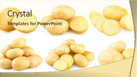  Presentation with hindu temples images - Presentation design featuring 6 images of fresh potatoes background and a blonde colored foreground