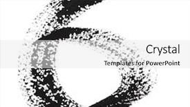  Presentation with ink - Slides enhanced with 6 - ink numbers isolated over the white background background and a white colored foreground